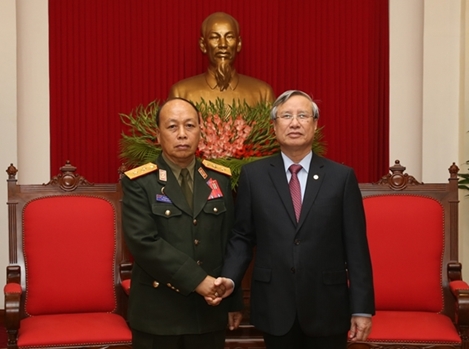 Hợp tác quốc phòng là một trụ cột trong quan hệ Việt Nam-Lào