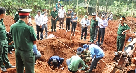Bình Phước quy tập được 58 hài cốt liệt sĩ tại huyện biên giới Lộc Ninh
