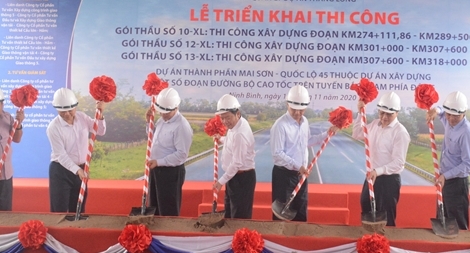Bộ GTVT triển khai thi công 3 gói thầu cao tốc  Mai Sơn-Quốc lộ 45
