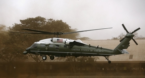 Trực thăng Marine One của Tổng thống Trump bay thử ở Đà Nẵng