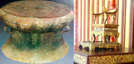 Trống đồng Cổ Loa và ngai vua triều Nguyễn trở thành bảo vật quốc gia