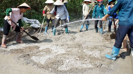 Một điểm sáng về xã hội hóa xây dựng đường giao thông nông thôn