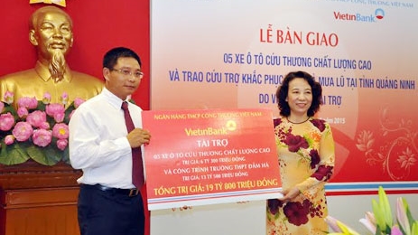 VietinBank ủng hộ bà con vùng lũ Quảng Ninh 24 tỷ đồng