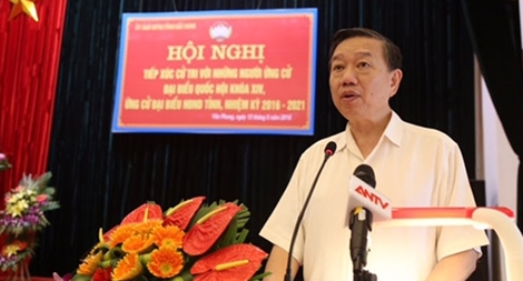 Bộ trưởng Tô Lâm tiếp xúc cử tri huyện Yên Phong, Bắc Ninh