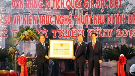 Đón nhận di tích quốc gia đặc biệt đền Bà Triệu