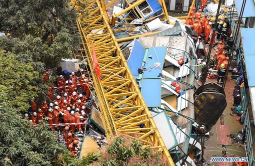 Sập cần cẩu xây dựng, 2 người thiệt mạng