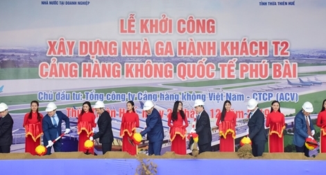 Khởi công nhà ga hành khách T2 sân bay Phú Bài 