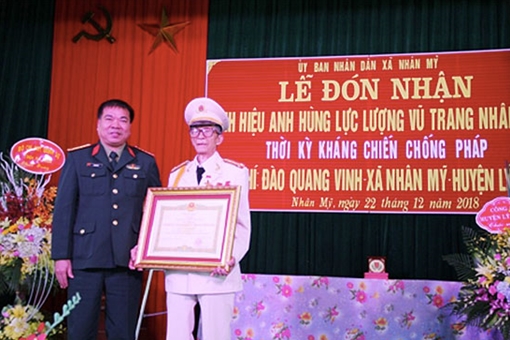 Đại tá Công an nhận danh hiệu Anh hùng ở tuổi 95