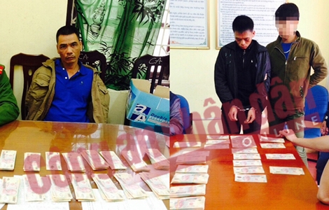 Triệt phá đường dây vận chuyển tiền giả