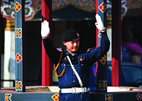 Cảnh sát Bhutan tận tụy và lạc quan - Báo Công an Nhân dân điện tử