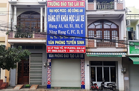 Phát hiện thêm 2 cơ sở đào tạo “chui” tại Gia Lai