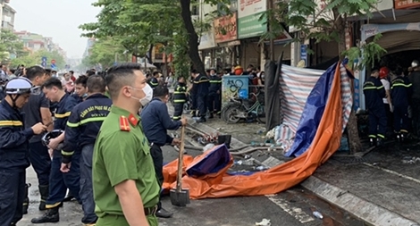 Công an quận Đống Đa thông tin bước đầu về vụ cháy làm 4 người tử vong