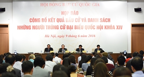 Công bố danh sách 496 người trúng cử đại biểu Quốc hội khoá XIV