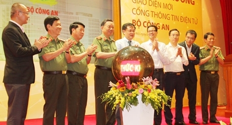 Cổng Thông tin Điện tử Bộ Công an khai trương giao diện mới