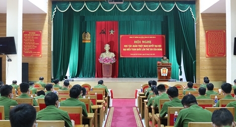 Cao đẳng CSND II đổi mới học tập, quán triệt Nghị quyết Đại hội đại biểu toàn quốc