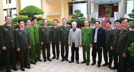 Tổng Bí thư, Chủ tịch nước Nguyễn Phú Trọng chỉ đạo Hội nghị Đảng ủy Công an Trung ương