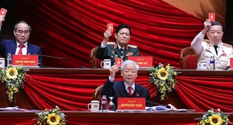 Biểu quyết số lượng Ủy viên BCH Trung ương Đảng khóa XIII là 200 đồng chí