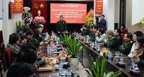 Tổng cục Chính trị QĐND gặp mặt báo chí 