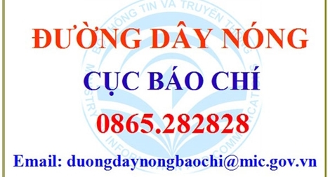 Cục Báo chí thiết lập đường dây nóng