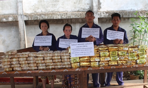 4 đối tượng người Lào vận chuyển 60kg MTTH, 24 vạn viên hồng phiến