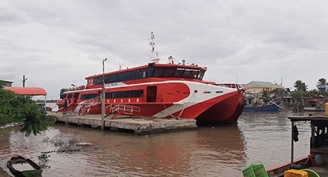Tàu cao tốc tuyến Cần Thơ – Trần Đề - Côn Đảo tạm ngừng hoạt động