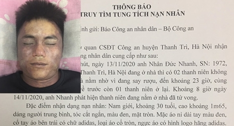 Công an huyện Thanh Trì truy tìm tung tích nạn nhân