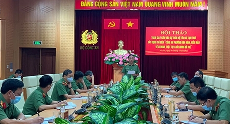 Xây dựng thí điểm “Công an phường điển hình, kiểu mẫu về ANTT và văn minh đô thị”