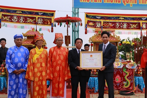 Trao Bằng chứng nhận Lễ hội Cầu ngư tại Đà Nẵng di sản văn hóa phi vật thể quốc gia