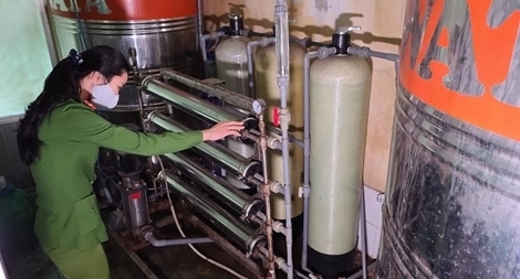 Sản xuất nước uống đóng chai không đảm bảo an toàn