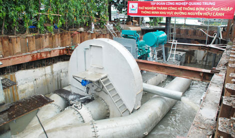 “Siêu máy bơm” chống ngập ở TP HCM có công suất "khủng" như thế nào?