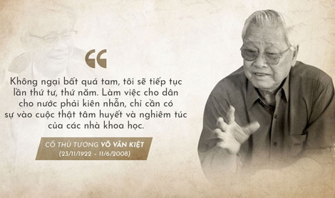 Đồng chí Võ Văn Kiệt – Nhà lãnh đạo xuất sắc của Đảng và Cách mạng Việt Nam