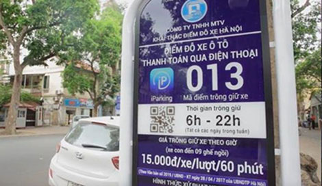 Triển khai ứng dụng đỗ xe thông minh trên 9 quận nội thành Hà Nội