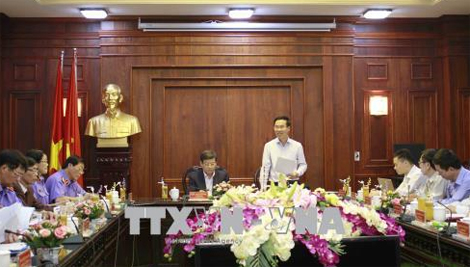 Đoàn công tác của Bộ Chính trị làm việc với Ban cán sự đảng VKSND tối cao