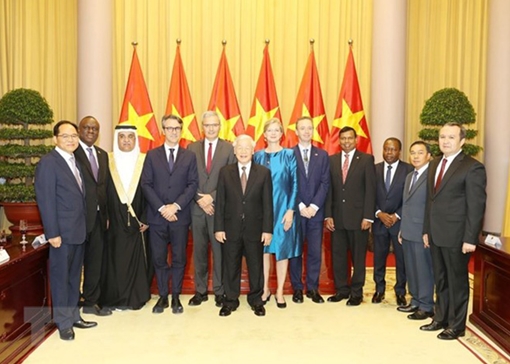 Tổng Bí thư, Chủ tịch nước tiếp các Đại sứ trình Quốc thư