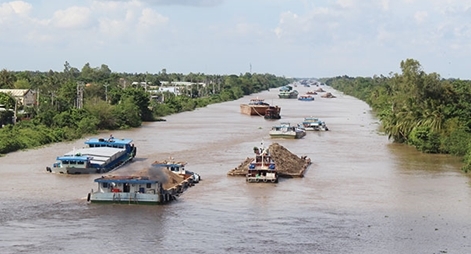 Gỡ “điểm nghẽn” giao thông thủy vùng Đồng bằng sông Cửu Long