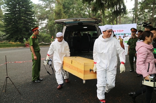 Lâm Đồng diễn tập ứng phó sự cố bức xạ và hạt nhân 