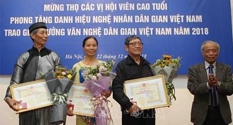 Vinh danh 42 công trình văn nghệ dân gian xuất sắc năm 2018