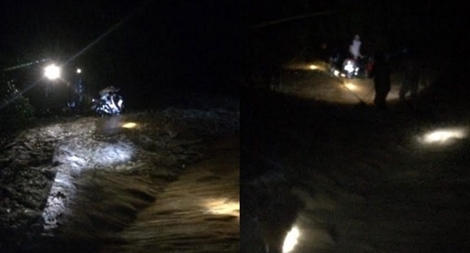 Cứu sống một người bị lũ cuốn trôi khi đi liên hoan về