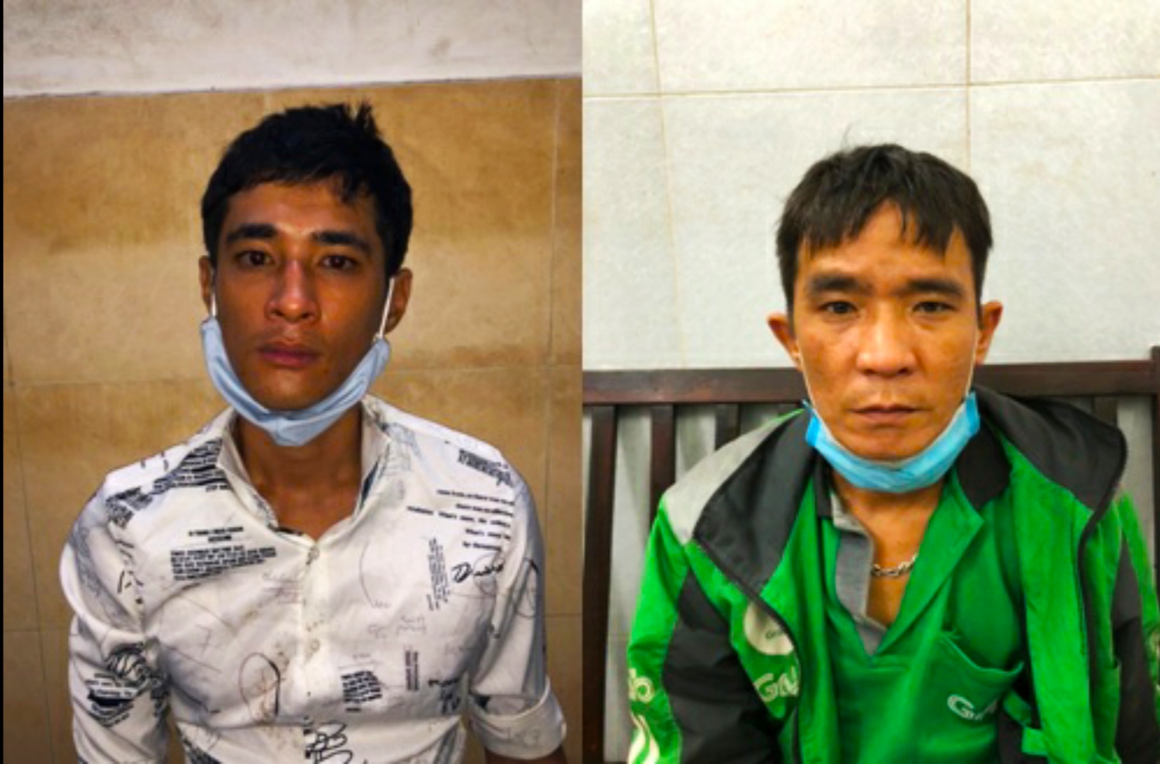 Hai anh em mặc áo grabbike trộm xe máy trước cửa hàng tiện lợi