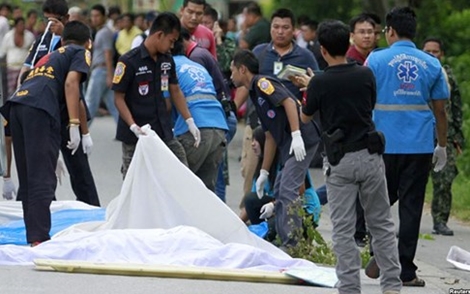 Hàng loạt vụ nổ bom rung chuyển miền Nam Thái Lan