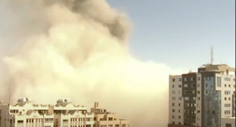Trụ sở nhiều hãng tin quốc tế ở Gaza trúng tên lửa của Israel 