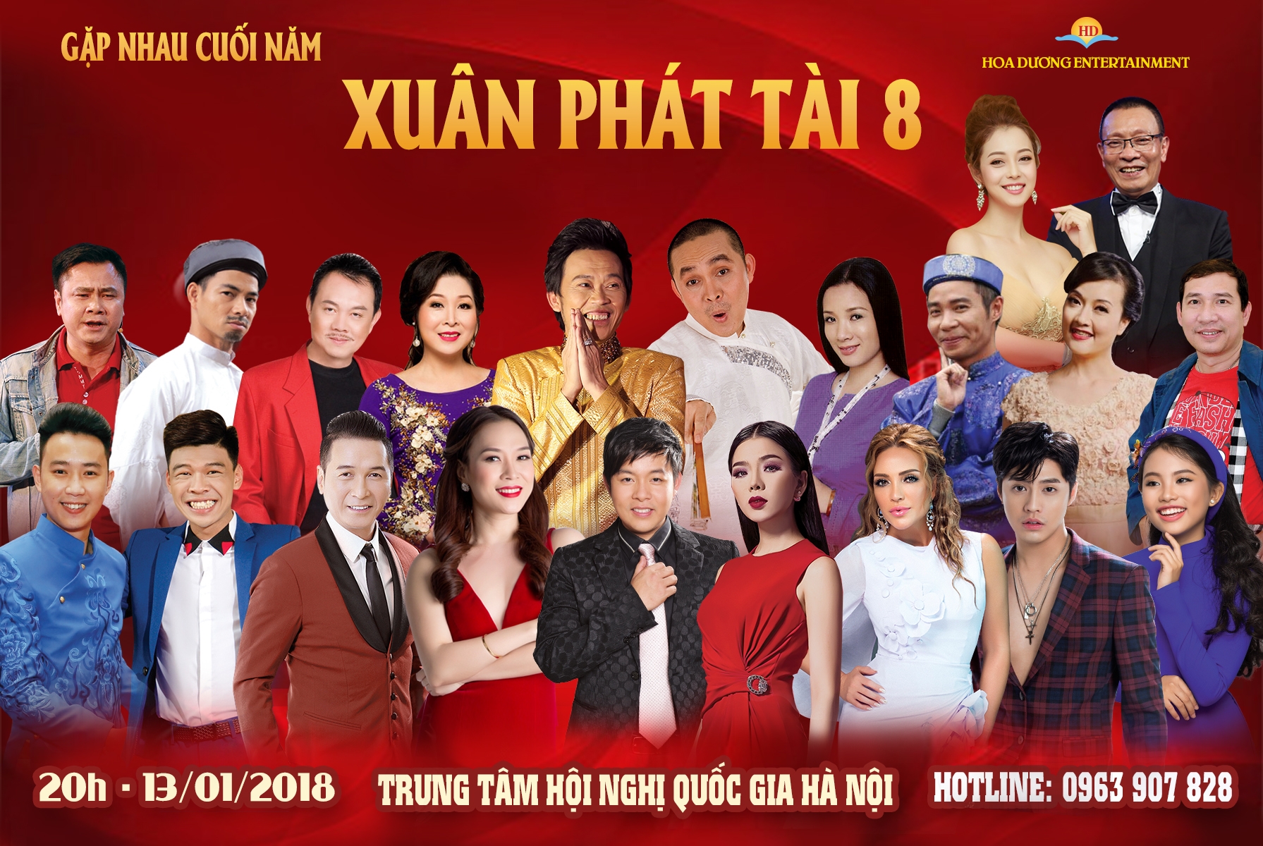 Nghệ sĩ Xuân Hinh, Hoài Linh, Xuân Bắc cùng nhà báo Lại Văn Sâm “Gặp nhau cuối năm”