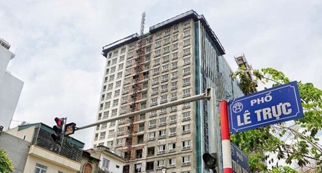 Hà Nội báo cáo Thủ tướng hoàn thành “cắt ngọn” tòa nhà 8B Lê Trực