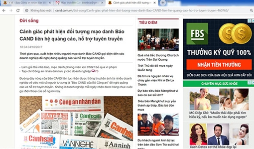 Doanh nghiệp khốn khổ vì bị “hù dọa” để xin quảng cáo