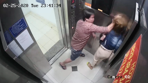 Xử phạt người đàn ông đánh bạn gái trong thang máy