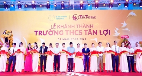 Tập đoàn T&T Group tài trợ xây dựng trường học tại tỉnh Cà Mau