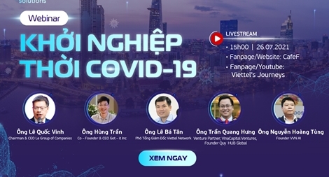 Hội thảo trực tuyến đặc biệt tìm lối đi cho startup thời COVID-19