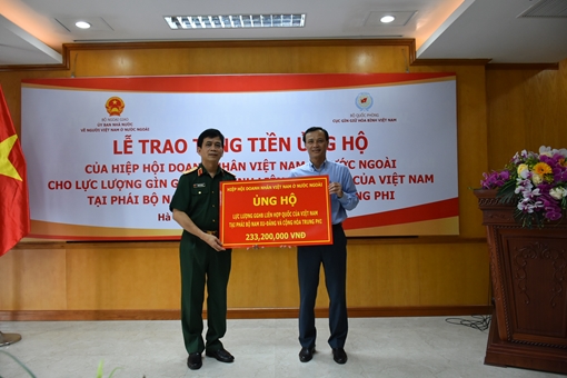 Người Việt ở nước ngoài ủng hộ lực lượng gìn giữ hoà bình Việt Nam chống COVID-19