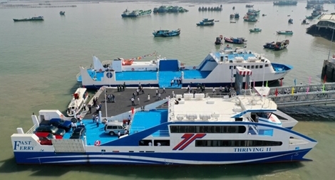 Đi phà biển từ Cần Giờ xuống Vũng Tàu chỉ còn 30 phút