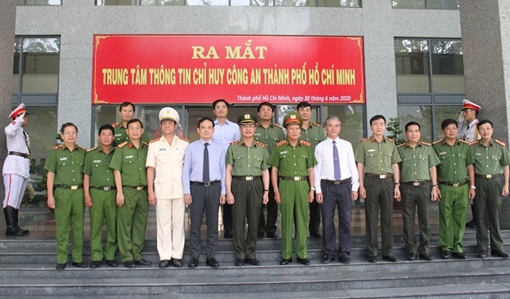 Ra mắt Trung tâm Thông tin chỉ huy Công an TP Hồ Chí Minh